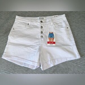 Wax Jean High-Waisted White Shorts for Women